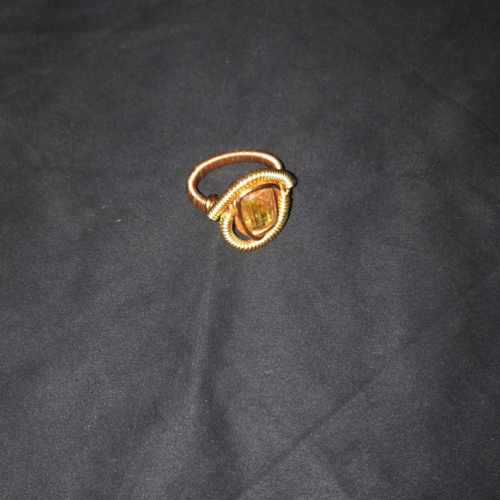 Wire Wrapped Quartz Ring